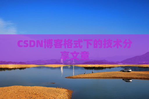 CSDN博客格式下的技术分享文章